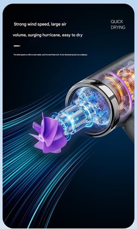 Wireless Charging Hair Dryer – 120,000 RPM, 15600mAh — image 6