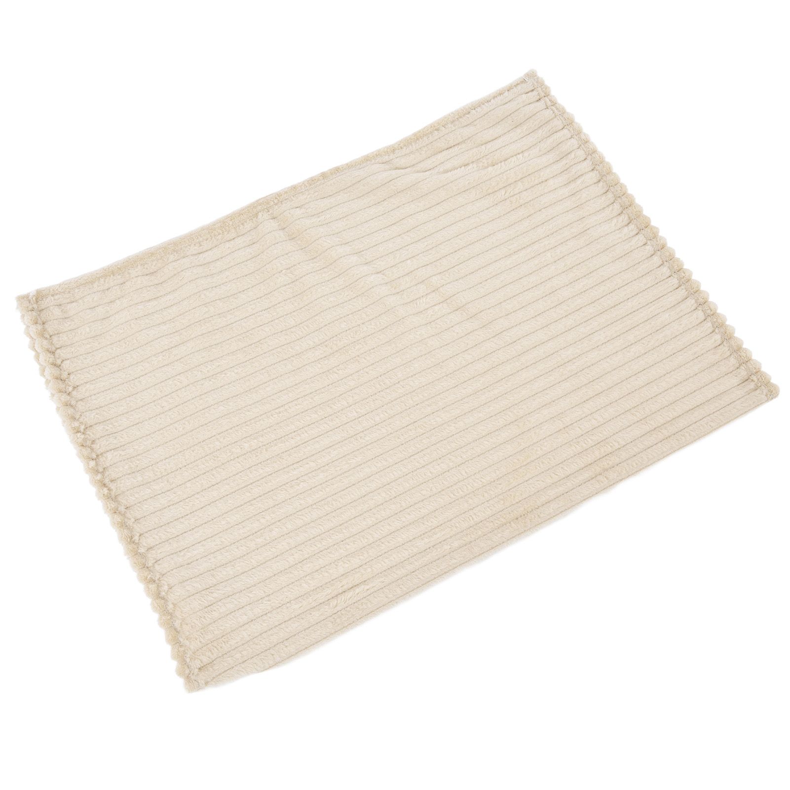 Flannel Throw Blanket Plush Fluffy Light Breathable Fine Workmanship Stylish Simple Soft BlanketBeige โ image 5