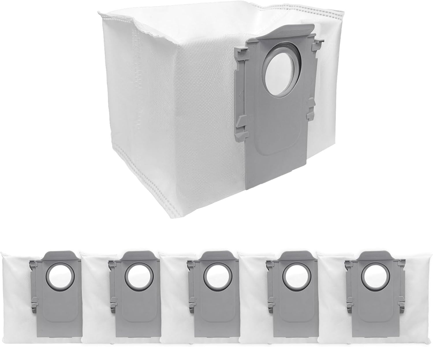 6 Pcs Replacement Refill Dust Bags Compatible with Q10 S5+, Q10 × 5+, Q7 M5+, Q5 Max+, Q5+, S8 Pro Ultra, S8+, Q7 Max+, Q8 Max+, Robotic Vacuums 3L Large