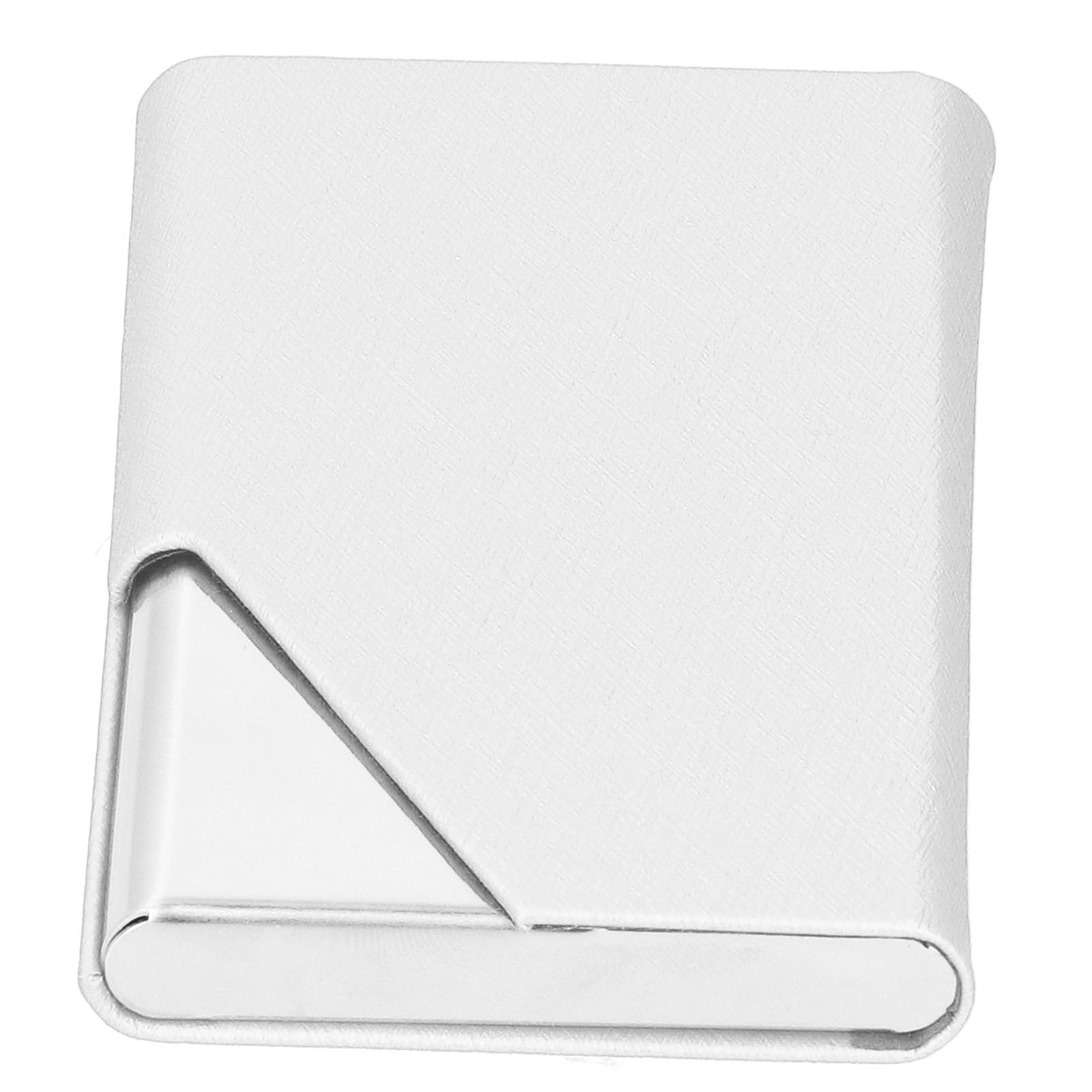 Business Card Holder Stainless Steel Innovative Name Card Case Organizer for Commercial UseWhite 007# — image 4