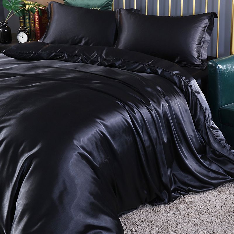 Shurui Silk Four Piece Set 150x200cm 1.2 meters bed sheets four-piece set [quilt cover 150x 200cm]