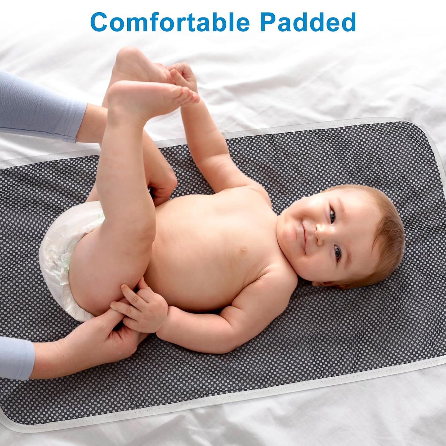 Portable Diaper Changing Pad, Waterproof Foldable Baby Changing Mat for Travel, Baby Essentials Shower Registry Gifts — image 4