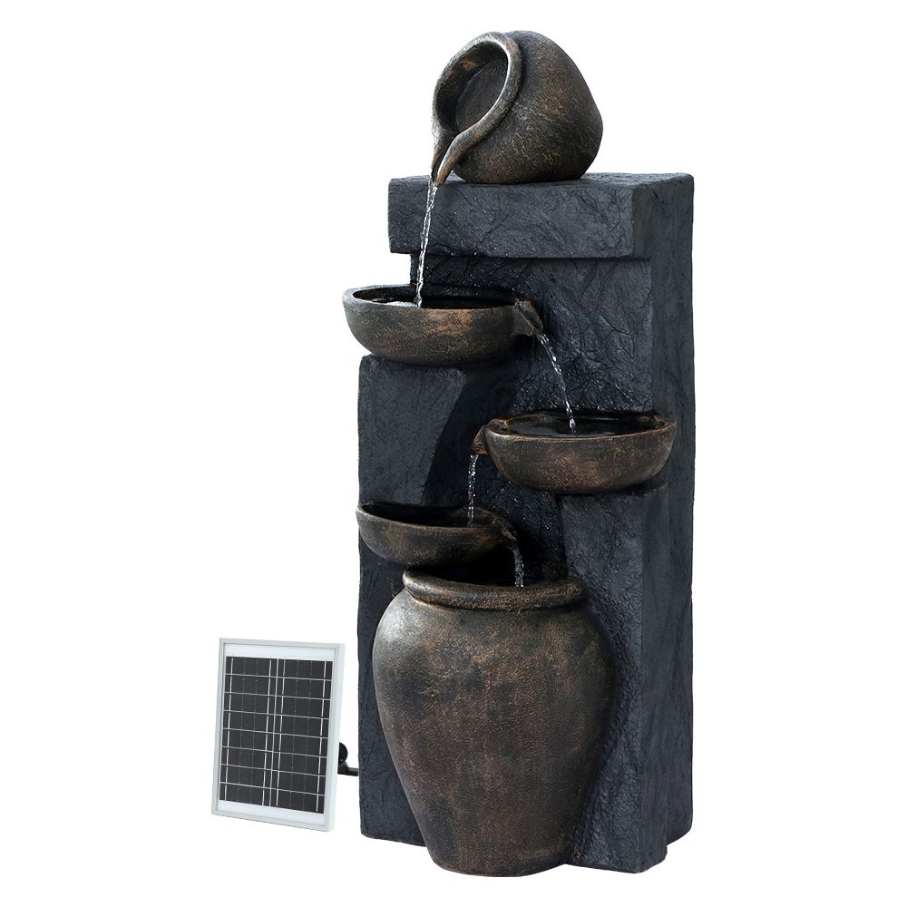 Gardeon Solar Water Feature Cascading Fountain 5 Tiered Bowl Bird Bath 99CM โ image 6