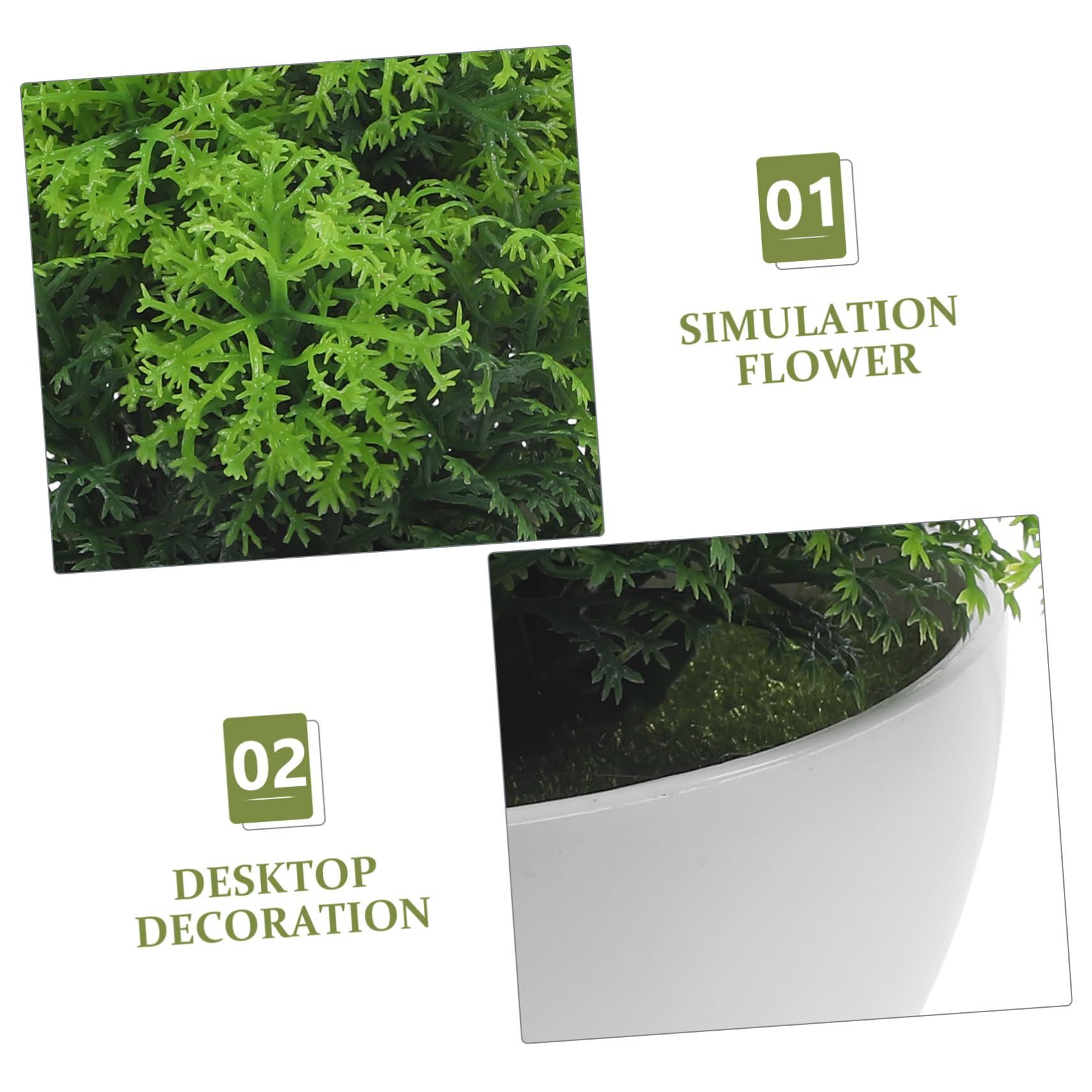 Artificial Potted Plant Artificial Bonsai Decor Artificial Plant Adornments Simulation Plant Artificial Potted Flower Fake — image 4