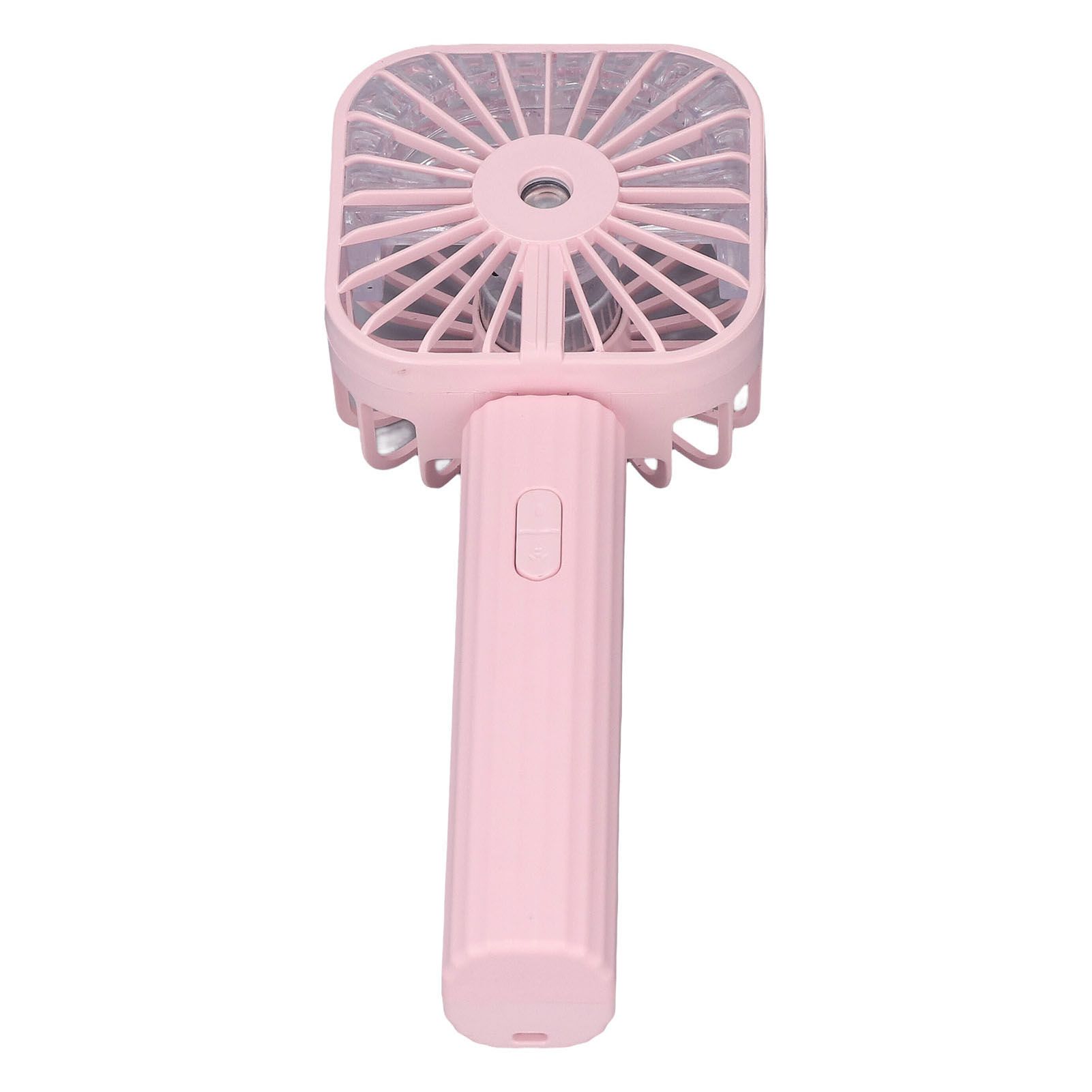Hand Held Misting Fan Portable Battery Operated USB Rechargeable Quiet Spray Cooling Fan for Travel Outdoors Pink — image 6
