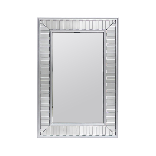 Wall Mirror MDF Silver Mirror Clear Image Rectangular Shape MRR-07 — image 2