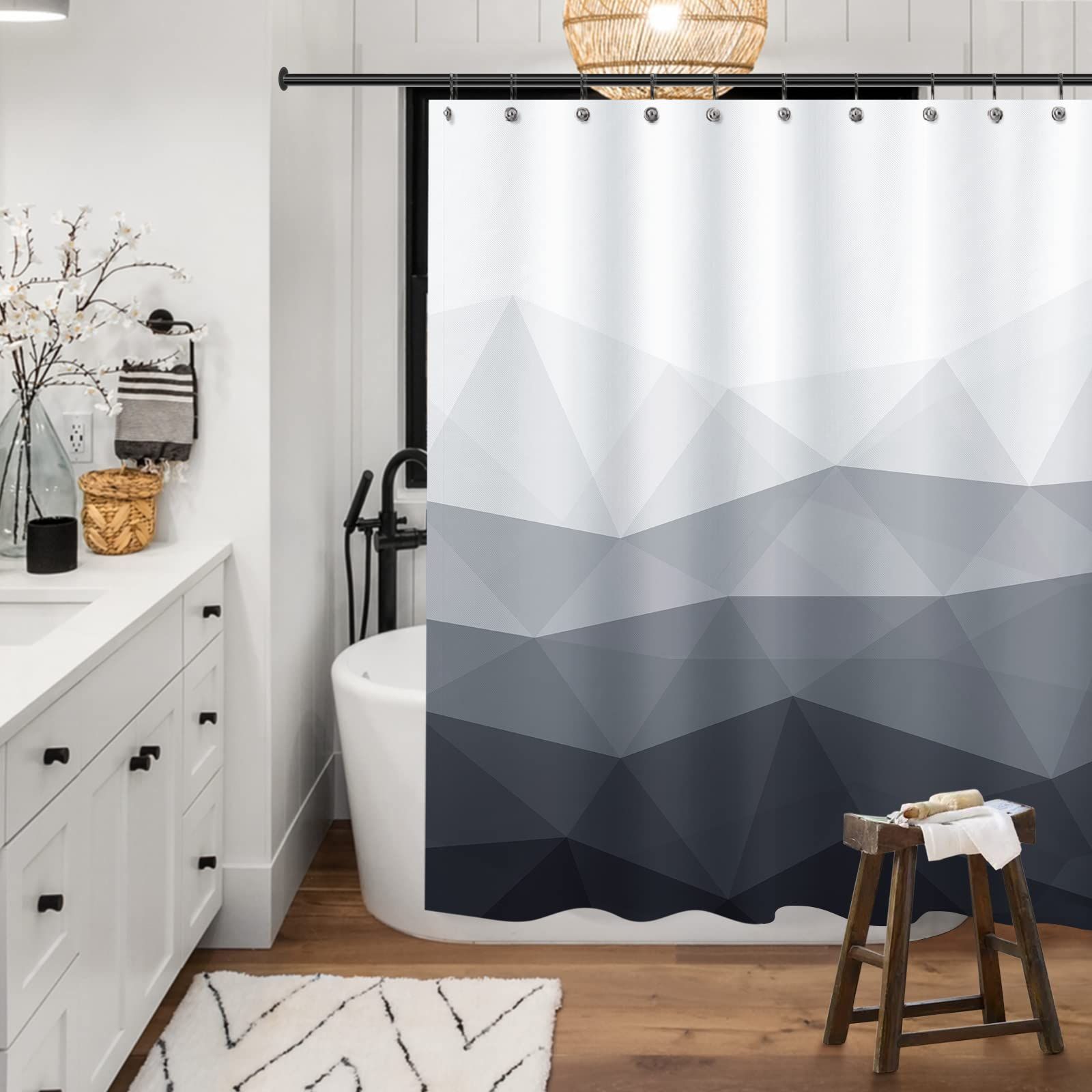 Fabric Shower Curtains for Bathroom Decor — image 2