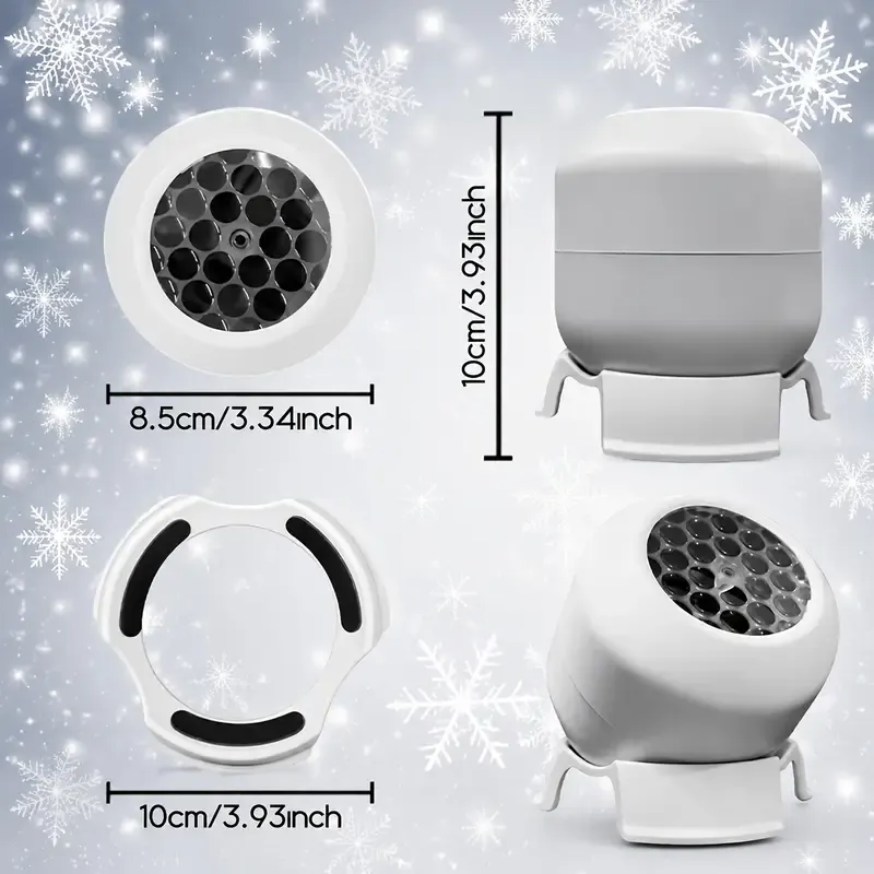 Winter Snowflake Projection Lamp (Rechargeable + Touch Switch) – Fill your room with falling snow at the touch of a finger, wireless and portable, effortlessly — image 5