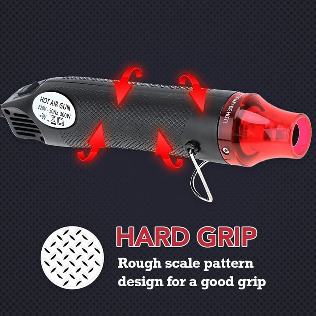 Multifunctional Hot Air Gun 220V Hot Air Gun Black - Flat Plug 1 × Heat Gun Paint Heat Shrink Wrap Tool Crafts Diy Drying Embossing Tools & Home Improvement — image 3