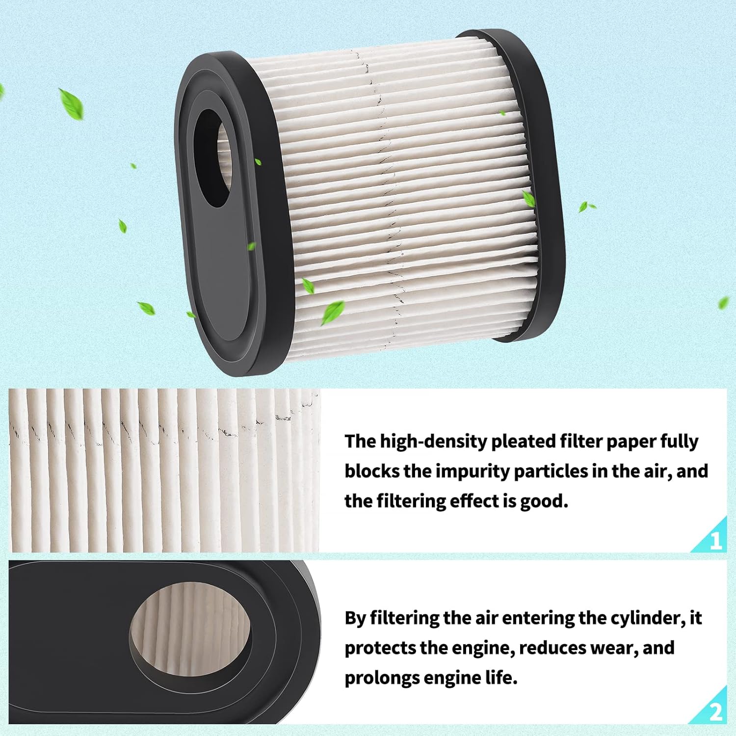 36905 Air Filter Fit for 740083A 751-11122 30-031 Rotary 9200 for Tecumseh LEV100 LEV115 LEV120 OVRM105 OVRM65 TVS115 TVS120 AH600 AV600 Toro Recycler 22 GTS โ image 3