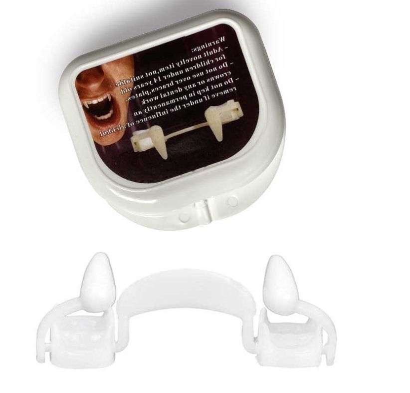 Up and down telescopic braces, vampires, fangs, spoofs, teeth, parties, dances, dress ups, cosplay props, Halloween costumes — image 5