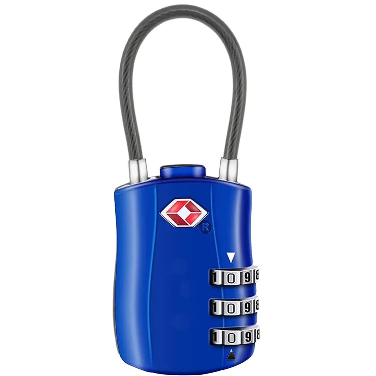 Zinc Alloy Combination Lock Anti-Theft For Luggage Cabinet Drawer Suitcase - Blue