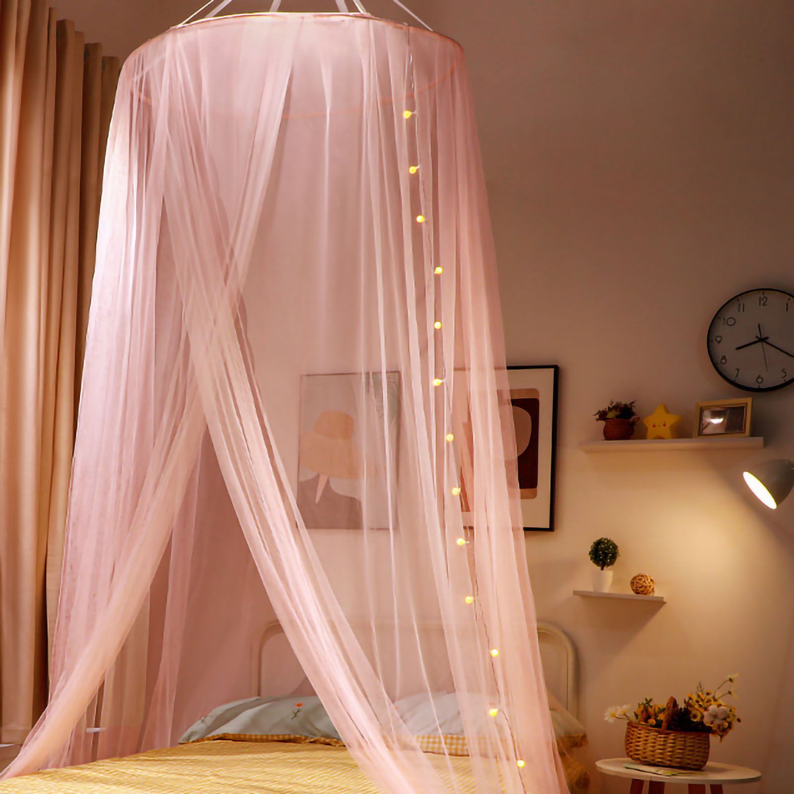 Mosquito Repelling Net Hanging Princess Canopy Insect Protection Room Decoration Hideaway Tent for Bed Kids Type 4 — image 3