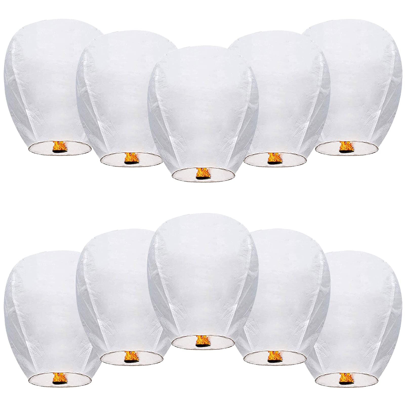10 Pcs Chinese Lanterns to Release in Memorial [an Unforgettable Memory] Decoration Lanterns for Family Friends Perfect