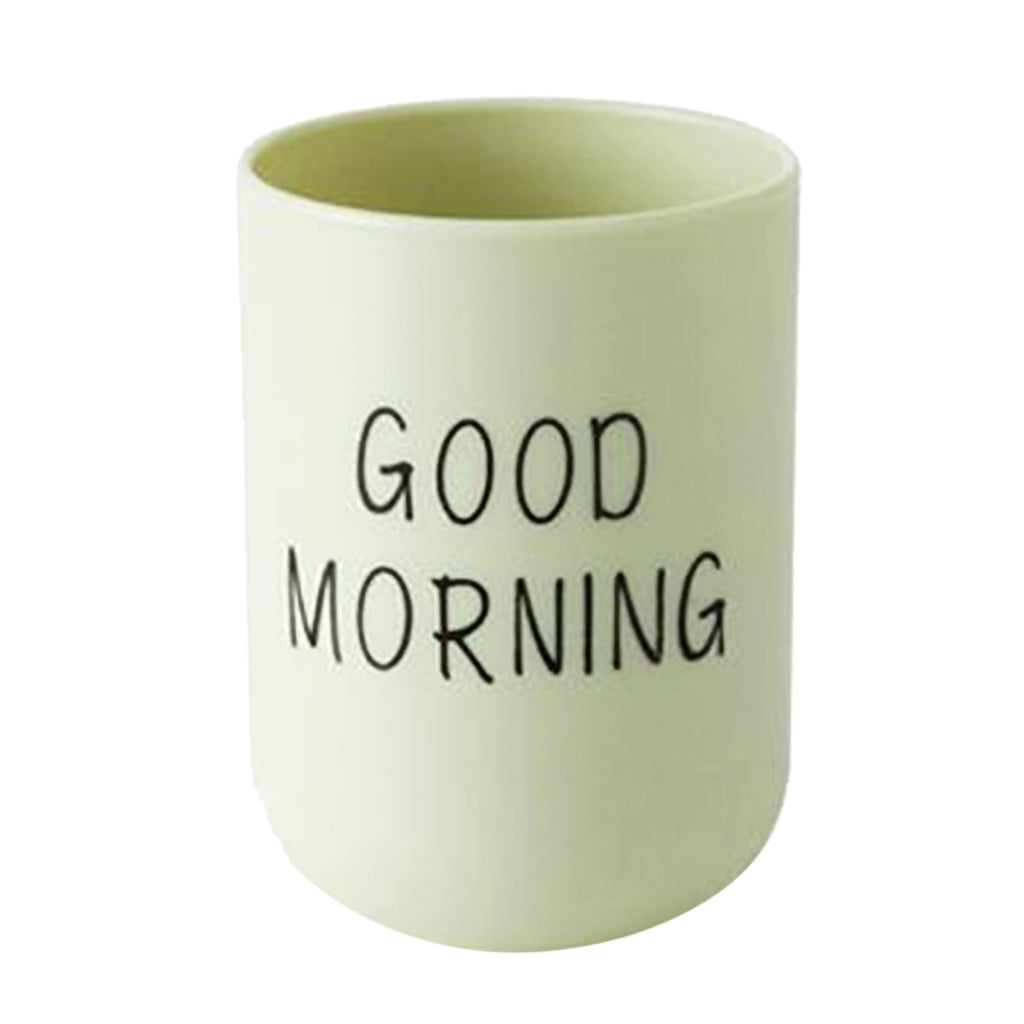 1 Piece Unbreakable Plastic Bathroom Cup - Toothbrush Holder & Reusable Tumbler for Drinking & Mouthwash. Easy to, Black, 2.5 × 6.4 × 8.9 cm — image 4