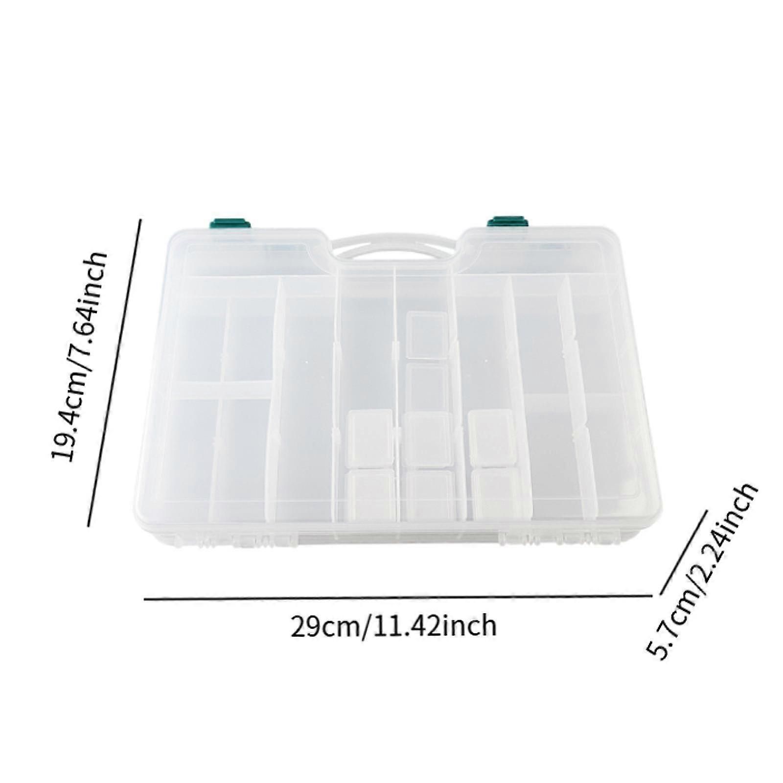 Fishing Tackle Box Organizer with Removable Dividers,44 Grids,Fishing - White — image 2