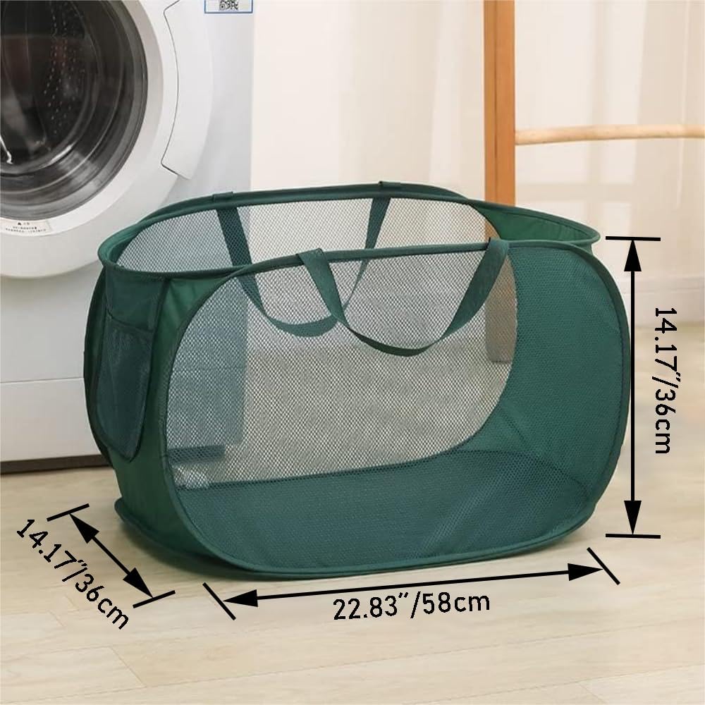 4 Pcs Collapsible Laundry Baskets, Opening Laundry Hamper, Foldable Laundry Basket, Dirty Clothes Basket for Clothes & Home Organization — image 5