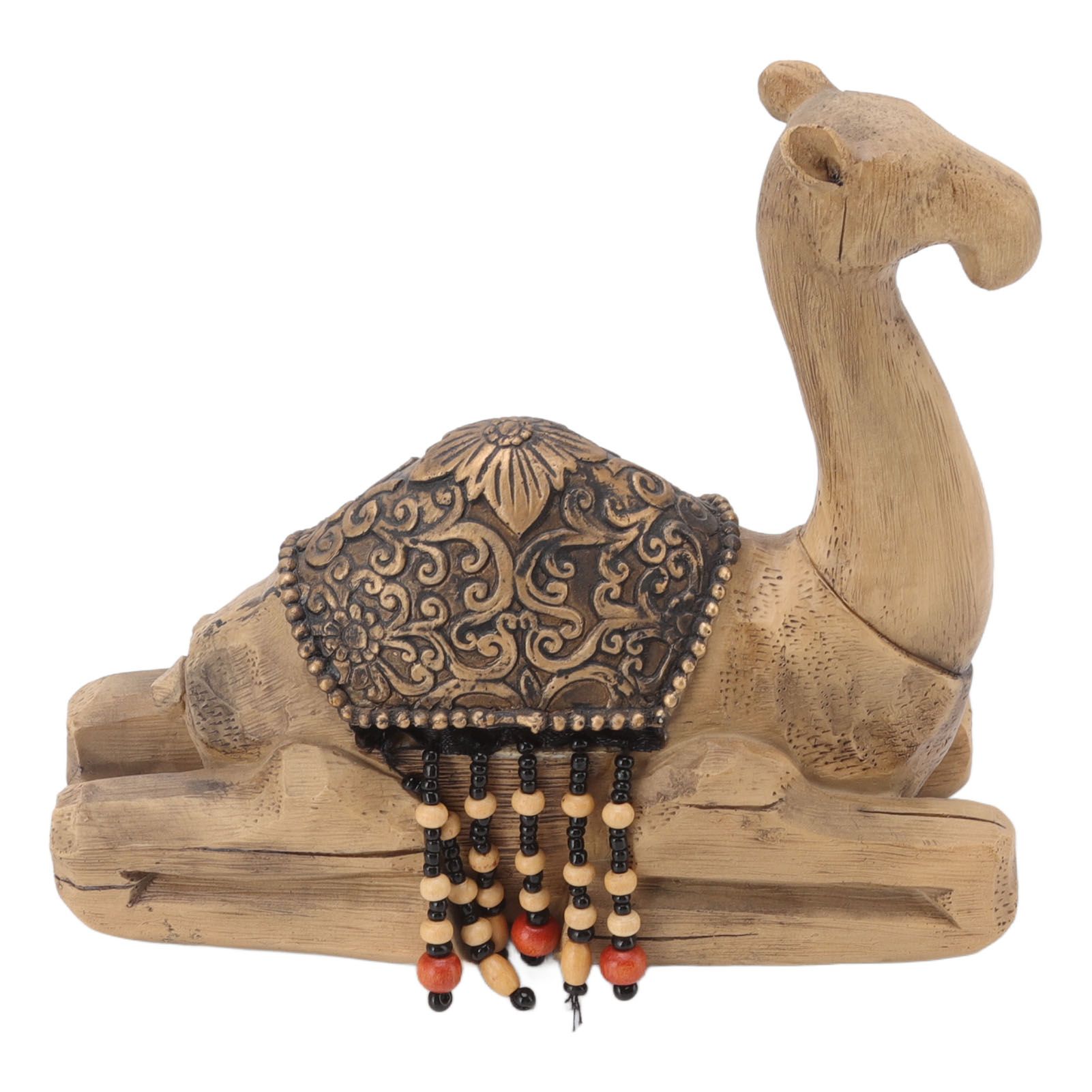 Camel Statue Durable Resin Flat Bottom Retro Style Exquisite Luster Camel Ornament for Home Office Decoration โ image 6