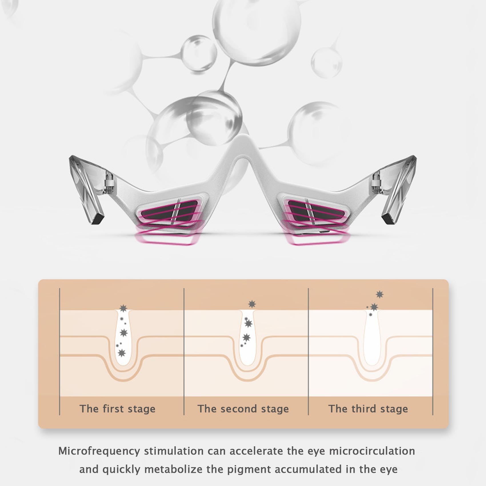 Eye Massager with Vibration for Eye Beauty, Firm Tone Eye Care Device, Puffy Eyes Dark Circles Eye Bags โ image 3