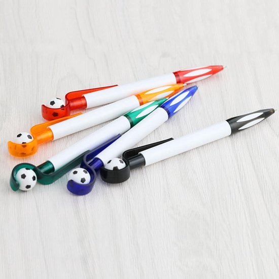 5-Pack Football Ballpoint Pens - Retractable & Non-Slip Grip - 1.0mm Black Ink for Smooth Writing โ image 5