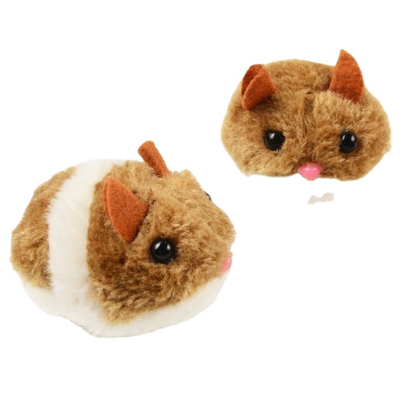 Interactive Plush Hamster Pet Toy, Safe Mechanical Mouse that Will Spin and Escape 1pcs, Cute Valentine's Day Gift for Cat Lovers — image 2