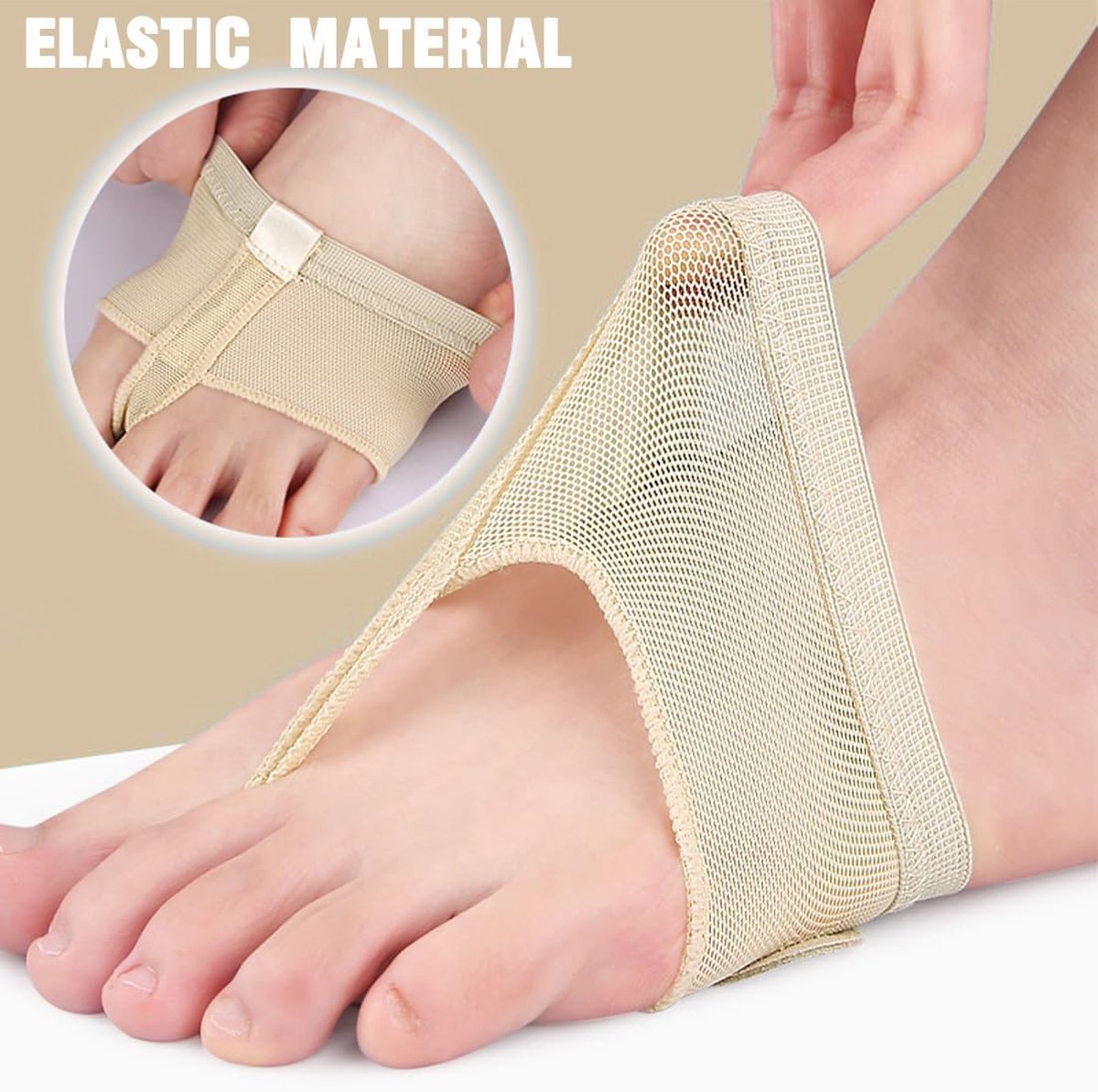 Forefoot Cushion - Heel Insoles - Anti-Slip Forefoot Insoles Heel Protection - Toe Protector Cushion - Anti-Slip Sock Pads - Fit All - Shock Absorbing - Set of — image 5