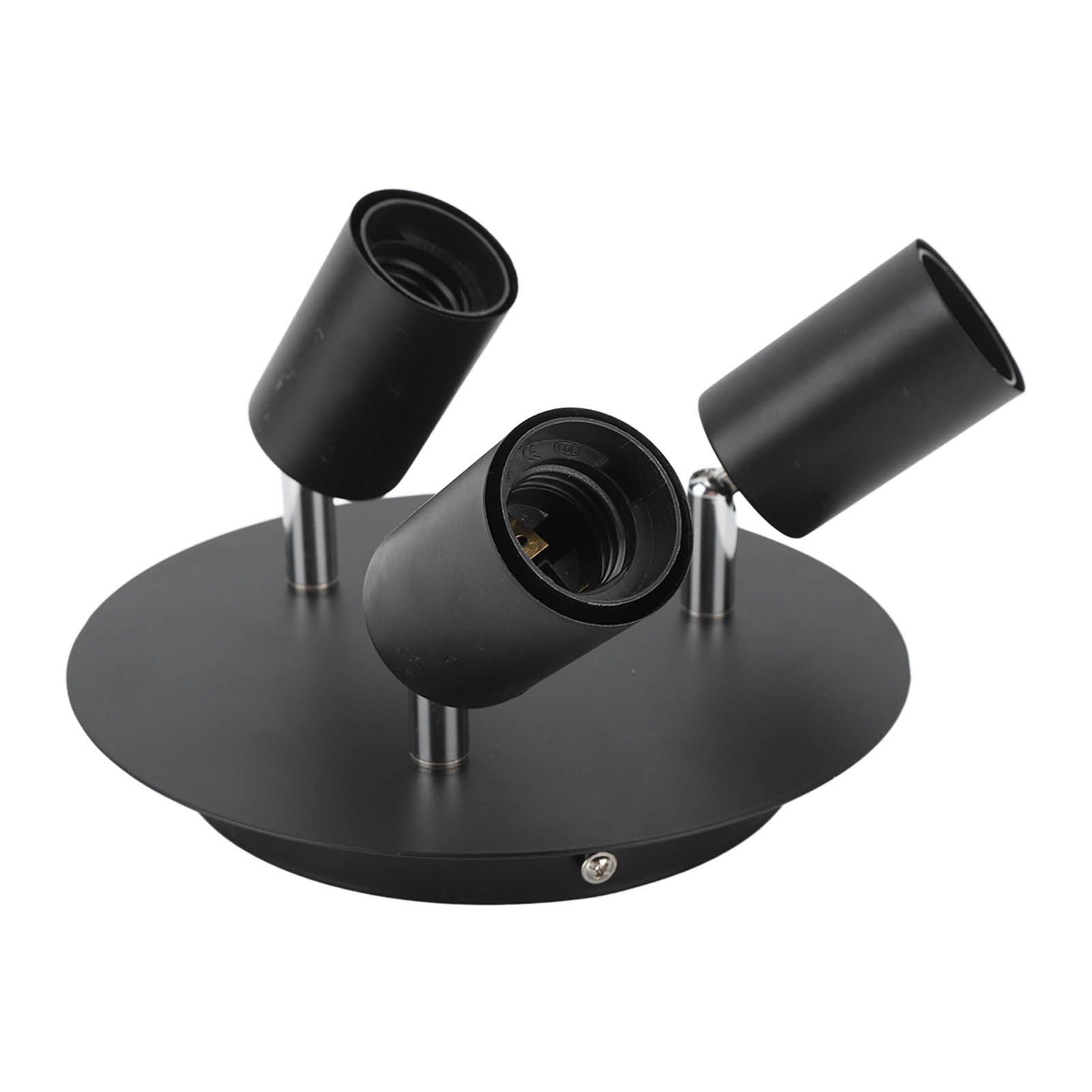 Ceiling Spotlight Holder 3 Head Rotating Lamp Base Ceiling Lamp Holder E27 Track Light Holder for Kitchen Bedroom 85โ265V โ image 5