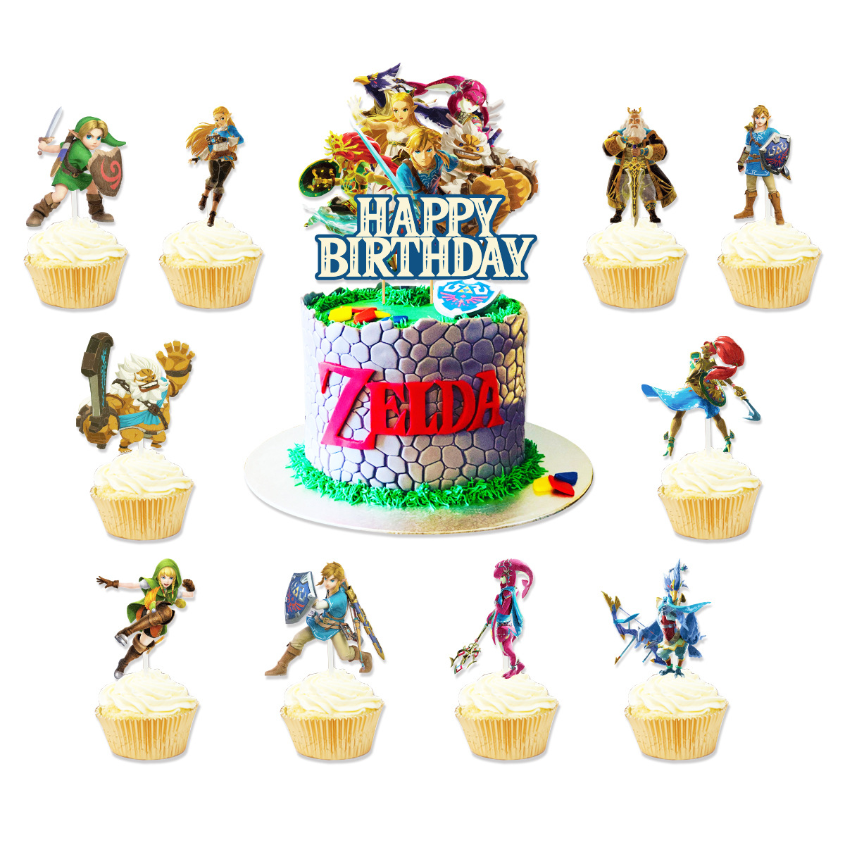 The Legend of Zelda Party Decorations: Complete set for a Hyrule-themed birthday party! Package 2 30-pack balloons Package 2 30Pcs Balloons Set — image 4