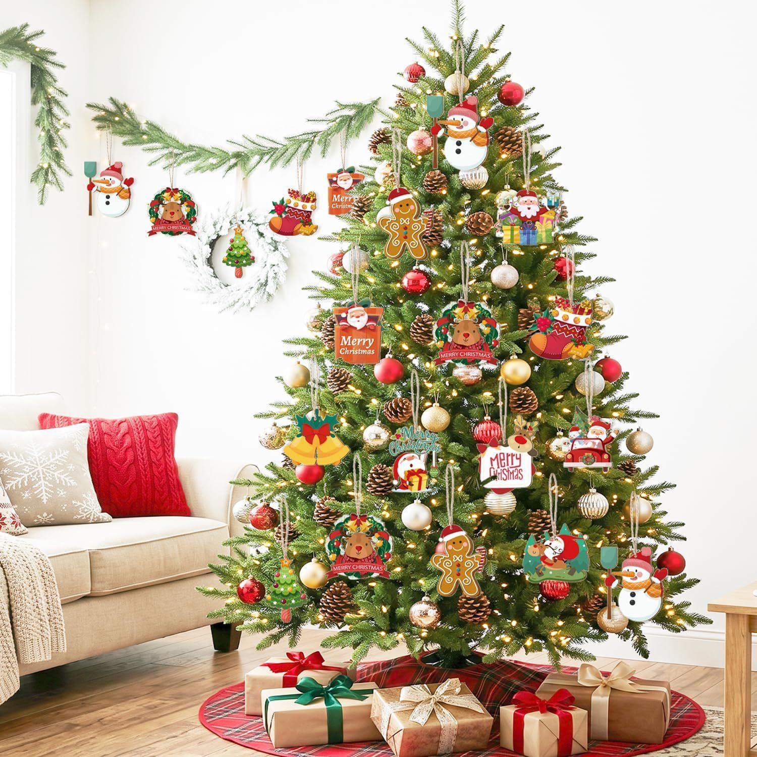 36Pcs Christmas Tree Ornaments Set — image 3