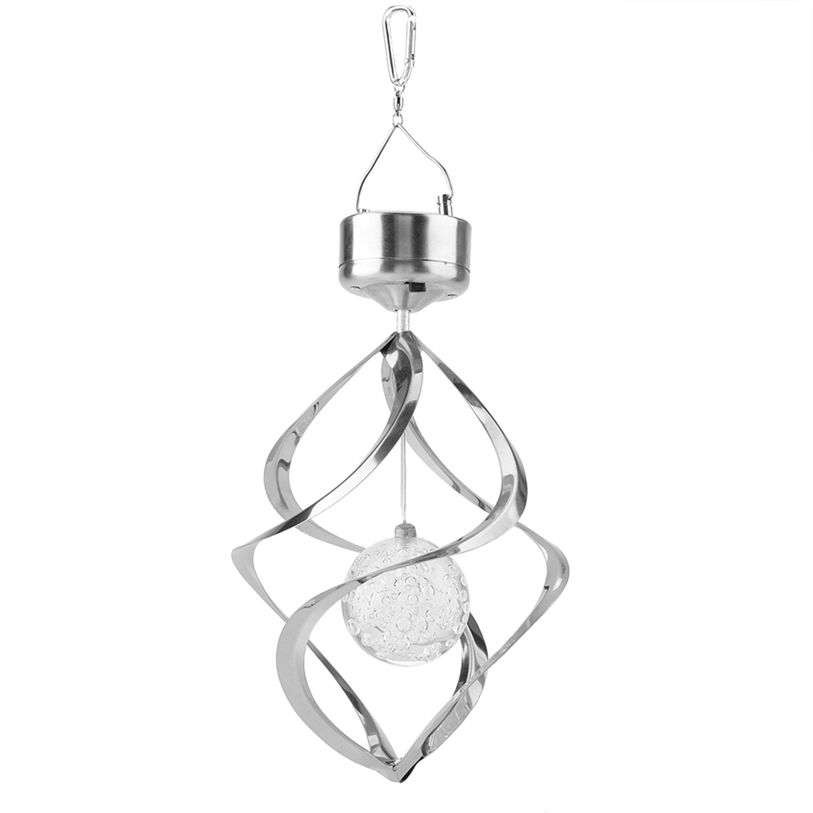 Solar Powered LED Wind Chime Light Colorful Hanging Spinner Lamp for Home Garden Decor β image 6