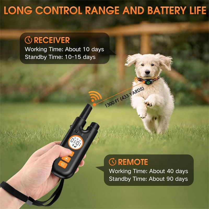 Rechargeable Dog Training Collar (1 Dog Set) - Waterproof Remote Anti Bark Collar with 3 Safe Training Modes and Ultra Long 800M Control Range โ image 4