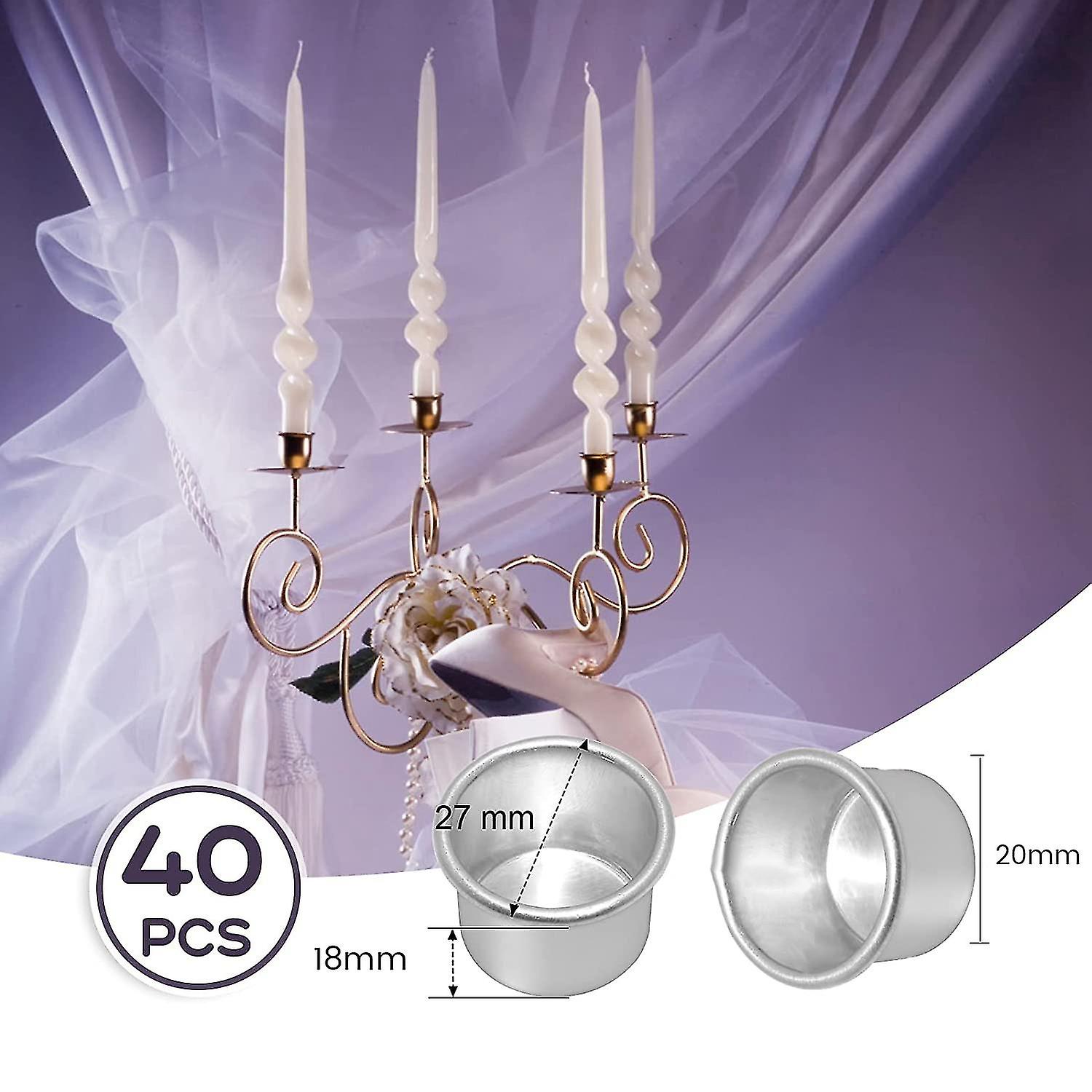 Conical Candle Holders and Tealight Cups, Candle Inserts for Table Decor โ image 2