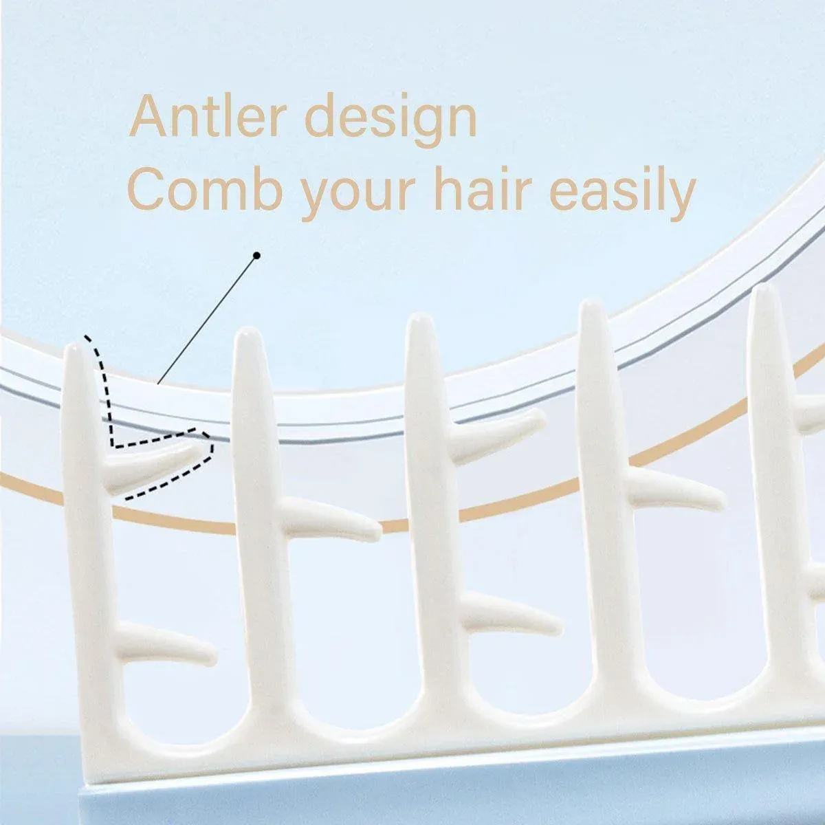 Hair Root Fluffy Comb Single Set Wide Tooth Massage Styling Comb for Volume - Pink โ image 6