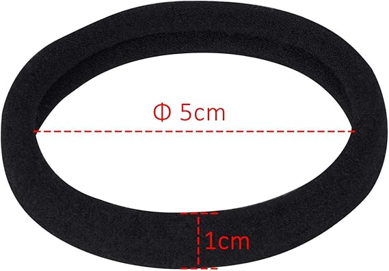 20 large cotton elastic hair ties - ponytail holder headbands - for thick curly hair - long hair โ image 6