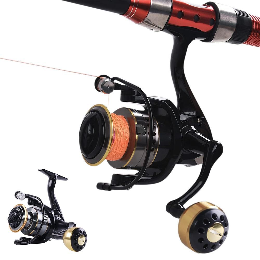 Spinning Fishing Reel HE Series 5000 6000 7000 Size 12 Ball Bearings 10kg Drag - HE5000