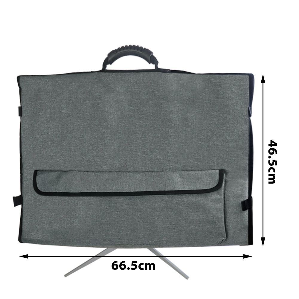 27 Inch Monitor Carrying Case, Universal 27" Computer Monitor Bag with Rubber Handle and Pockets, Gray โ image 3