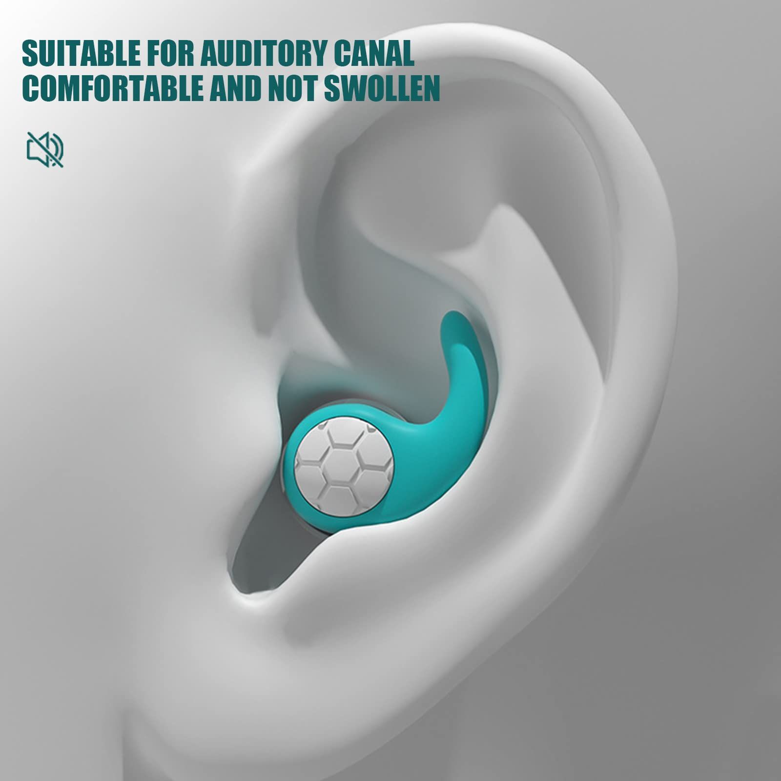 Noise Reduction Ear Plugs Silicone Ear Plugs,Silicone Soundproof Noise Filter Waterproof Three-layer Silent Earplugs for Sleeping — image 5