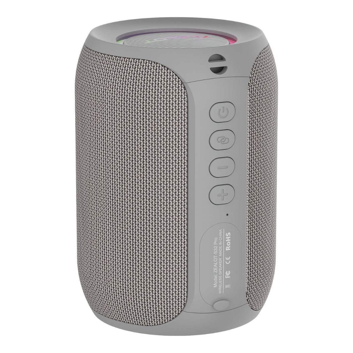 Portable Bluetooth Speaker Compact Speaker High-Quality Sound Long Battery Life - Black - Size 90-93-128mm