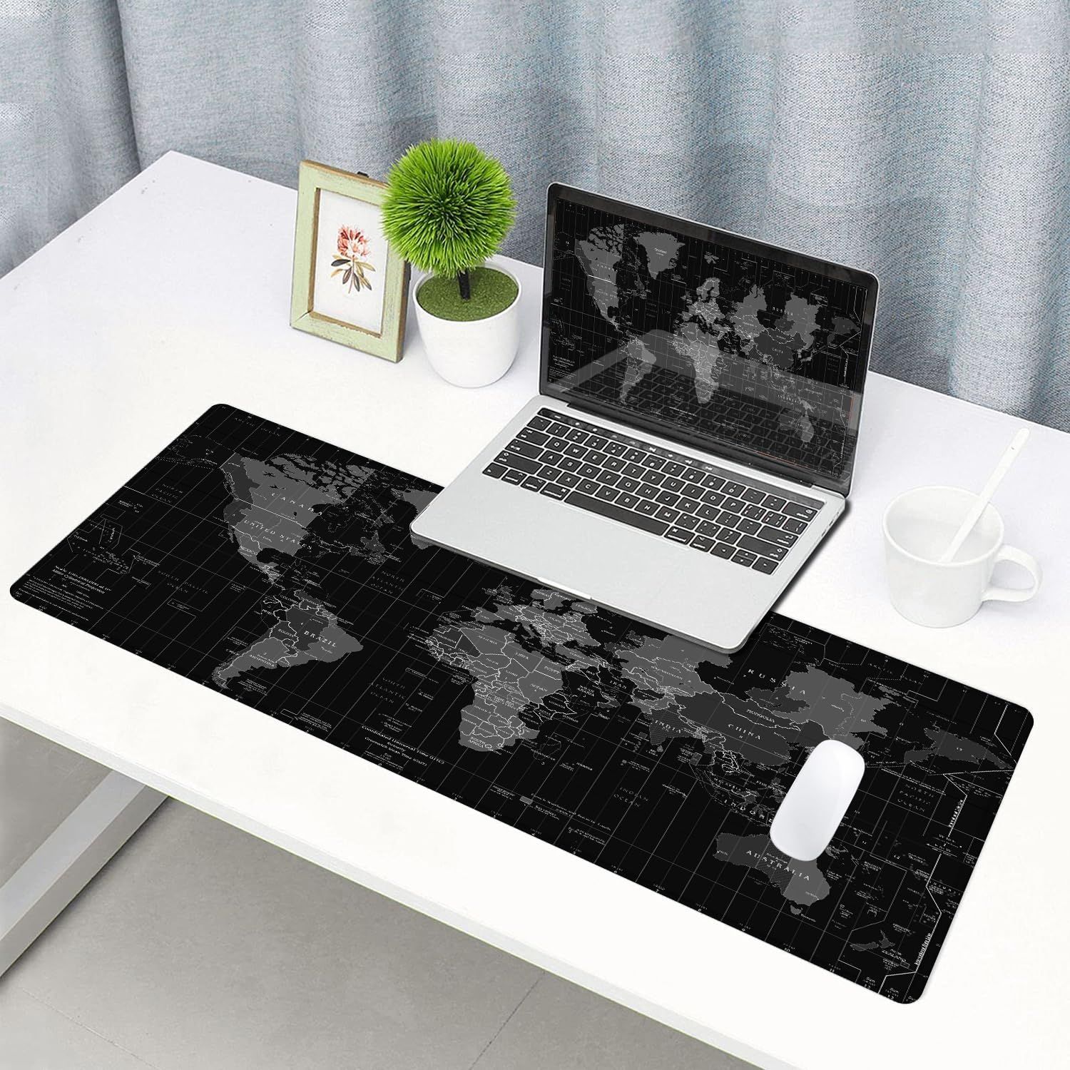 Large Gaming Mouse Pad, Desk Mat Extended Keyboard Pad, Non-Slip Rubber Base Desk Pad for Laptop, Office, Home, 31.5X11.8 inch — image 5