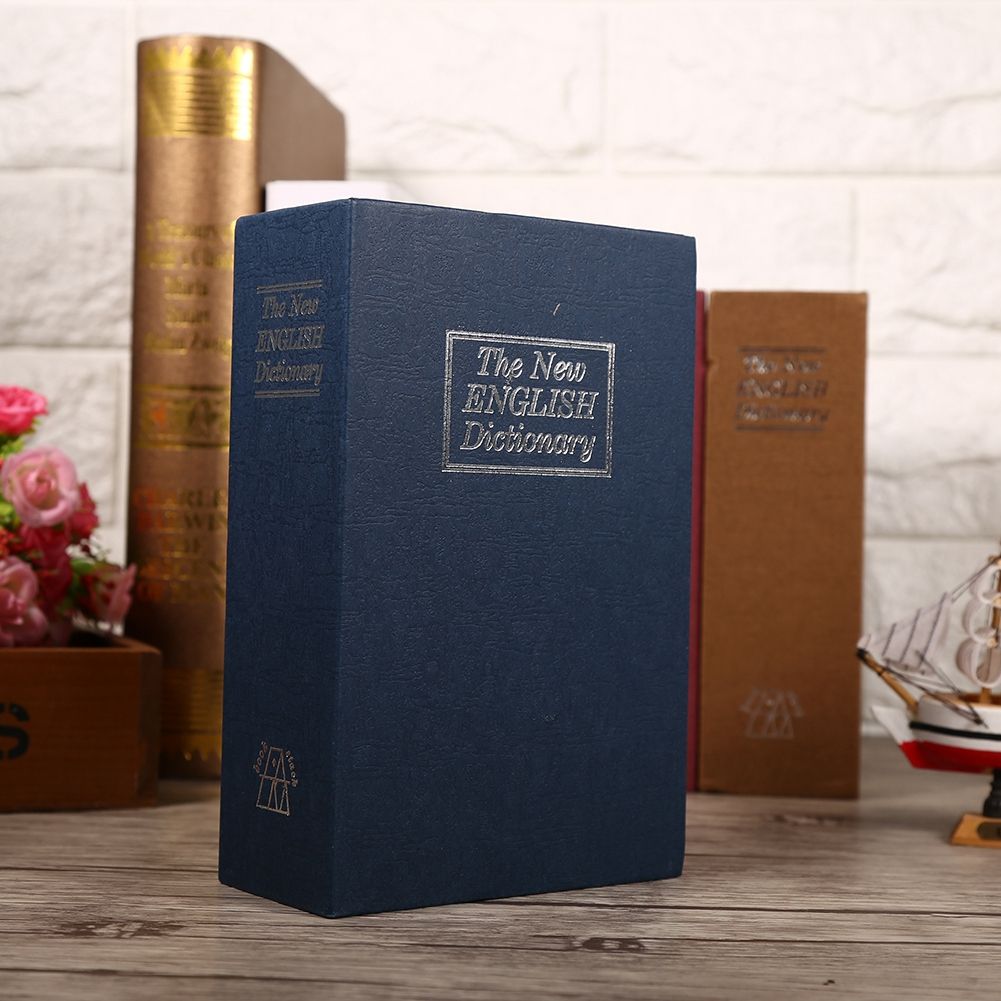 1Pc Security Lock Dictionary Safe Secret Book Cash Money Jewellery Hidden Locker Box(Dark Blue) โ image 3