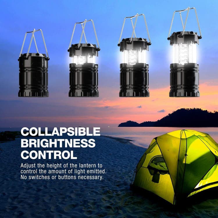 30 LED Camping Lantern, Waterproof Foldable Tent Light with Battery Power โ image 5