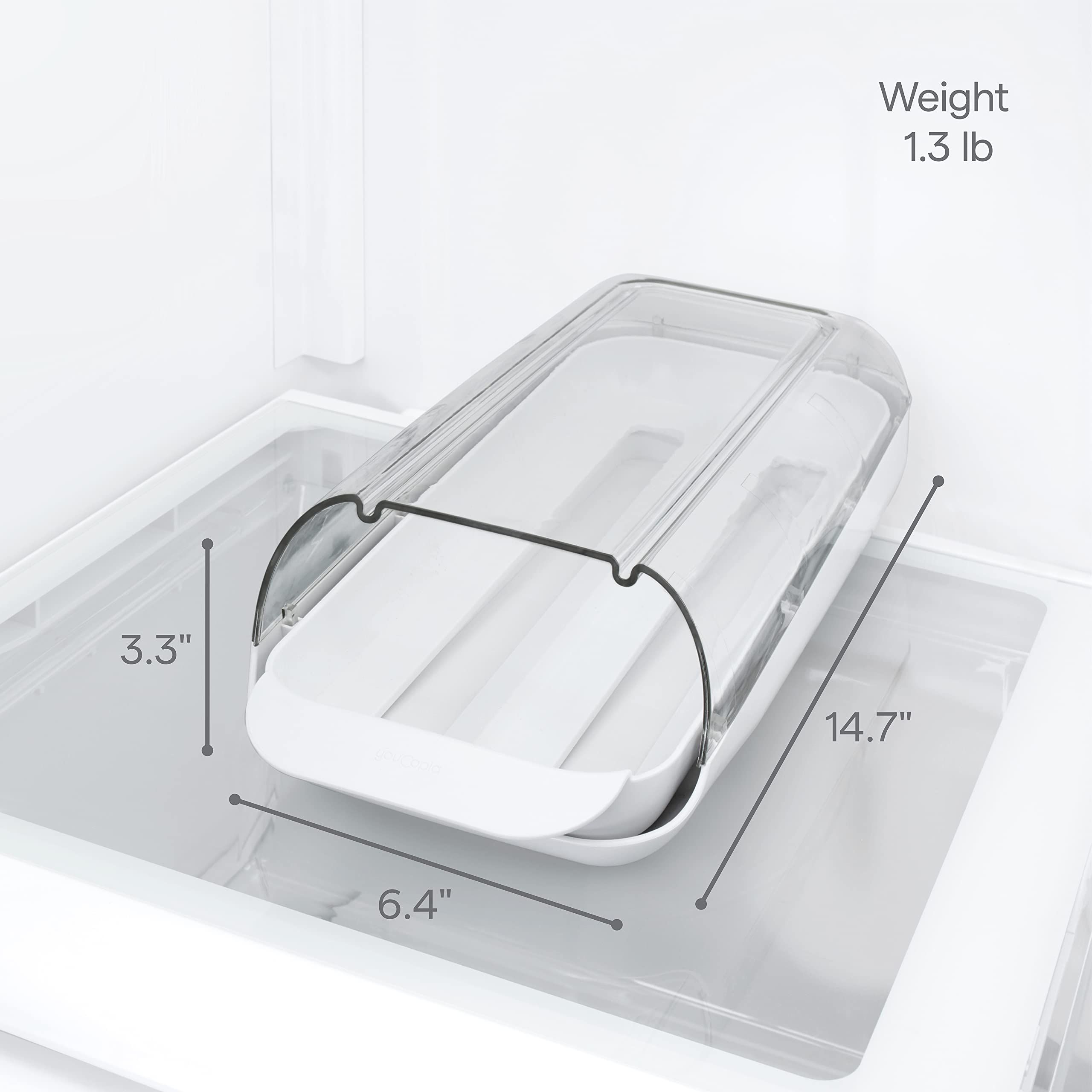 FridgeView Rolling Egg Holder, Stackable Eggs Organizer with Removable Tray for Refrigerator Storage β image 4