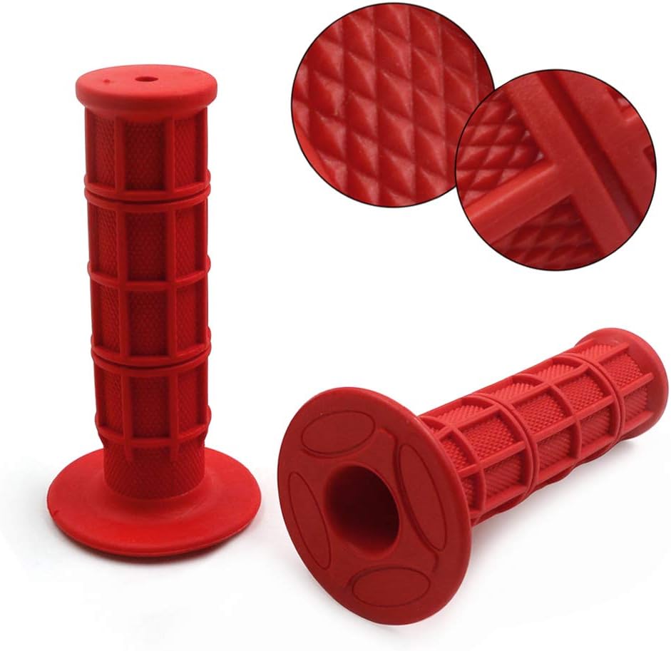 Worldmotop Motorcycle Handlebar Grips Non-Slip Soft Rubber Grips Handlebar with 7/8" 22mm 24mm Replacement for All Off Road ATV Dirt Bike, Bike Handle โ image 3