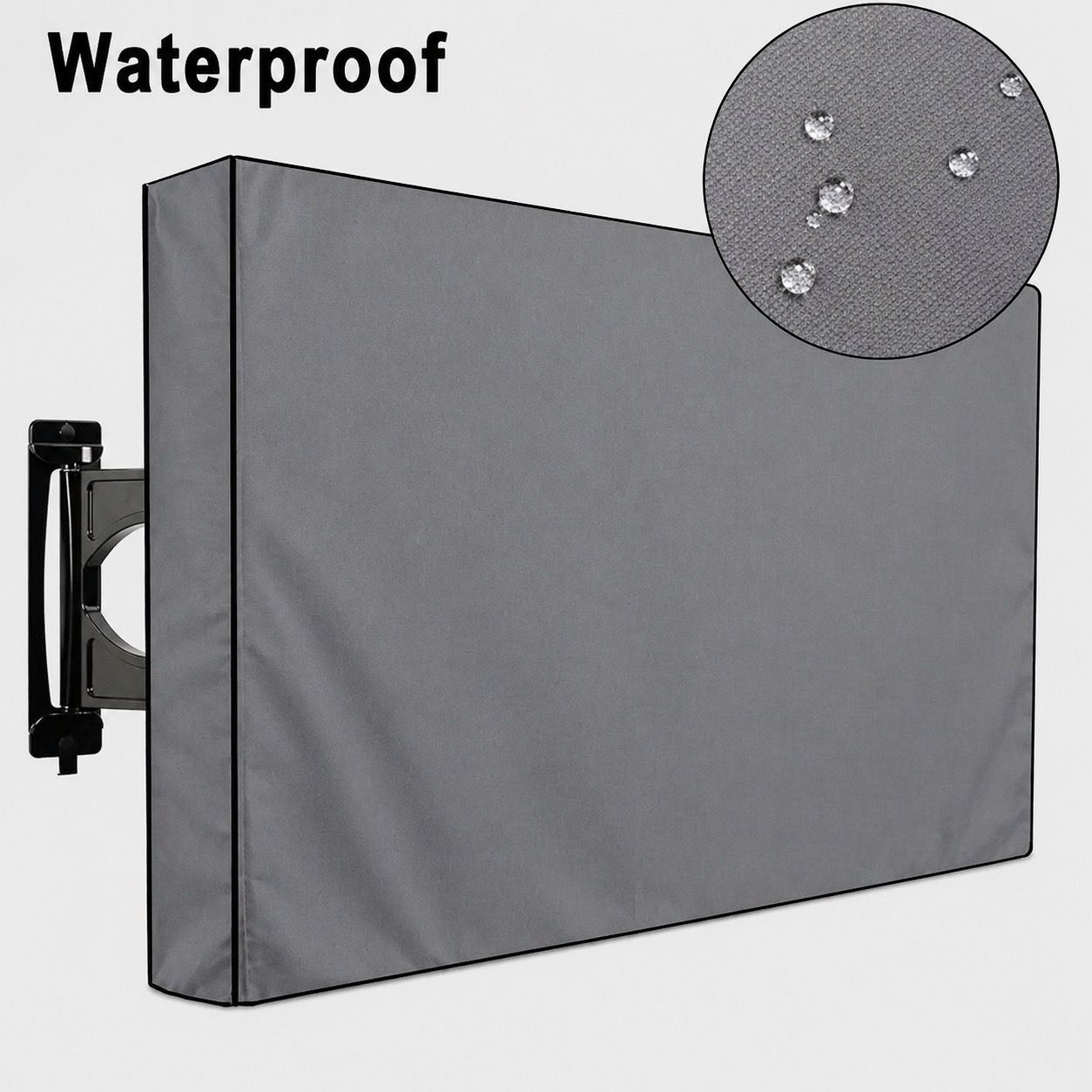 Weatherproof Outdoor Wall-Mounted TV Cover, 210D Oxford Fabric, Dustproof, Waterproof, and UV-Resistant for Patio, Terrace, and BBQ Area Use โ image 2