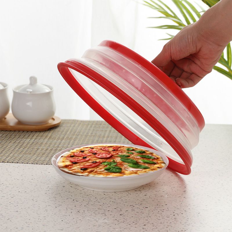 Microwave Cover for Food, Collapsible Microwave Splatter and Plate Covers Easy Grip Lid and Food Strainer — image 2