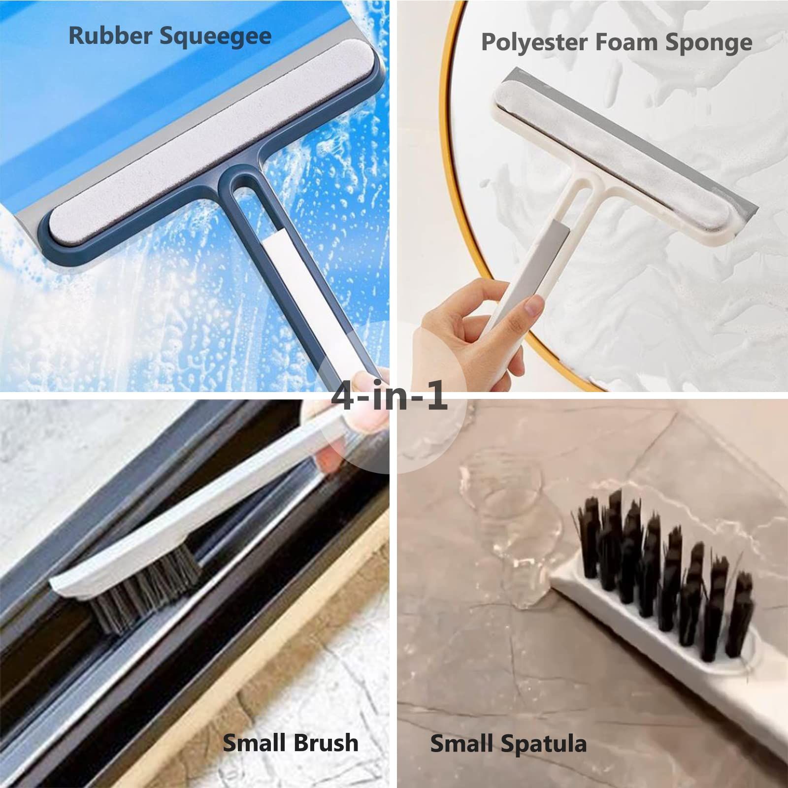 Multi-Functional Shower Squeegee, Household Cleaning Tools, Mirror Wiper, Glass Window Cleaner Squeegee, Apply to Tiles โ image 3