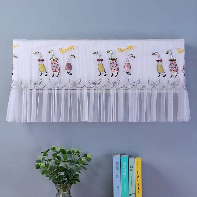 1.5P Air Conditioner Dust Cover Dustproof Wall Mounted Air Conditioner Protective Case Home Decorative Dust Cover Yellow English Duck 1.5Pโ2P Within โ image 3