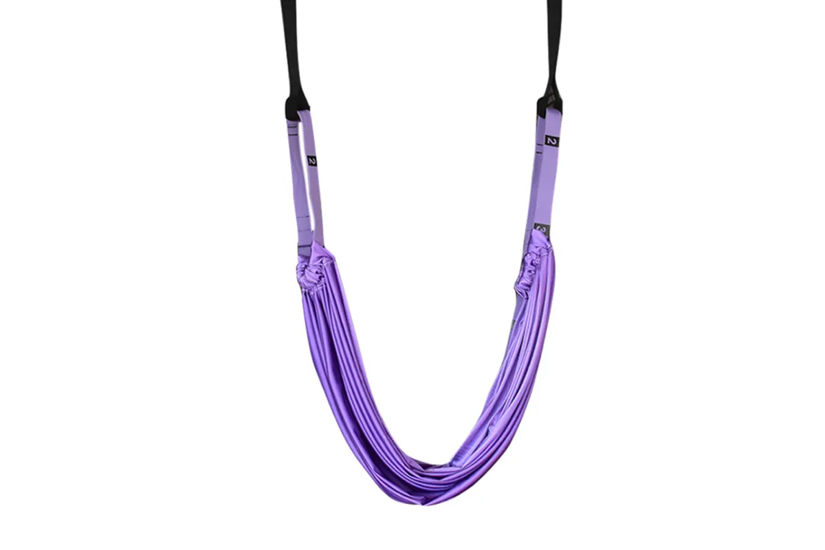Aerial Yoga Stretch Belt Yoga Rope Lower Waist Trainer Household Wall Rope Inverted Rope Fitness Equipment-Purple