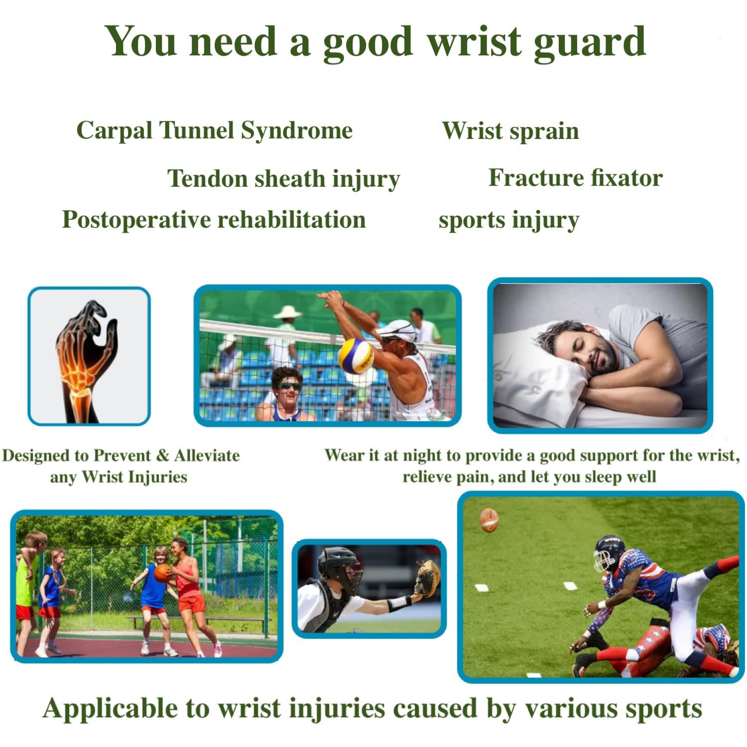 Wrist Brace for Carpal Tunnel Relief Night Support, Hand Brace with 2 Stays for Women Men, Adjustable Wrist Support Splint — image 4