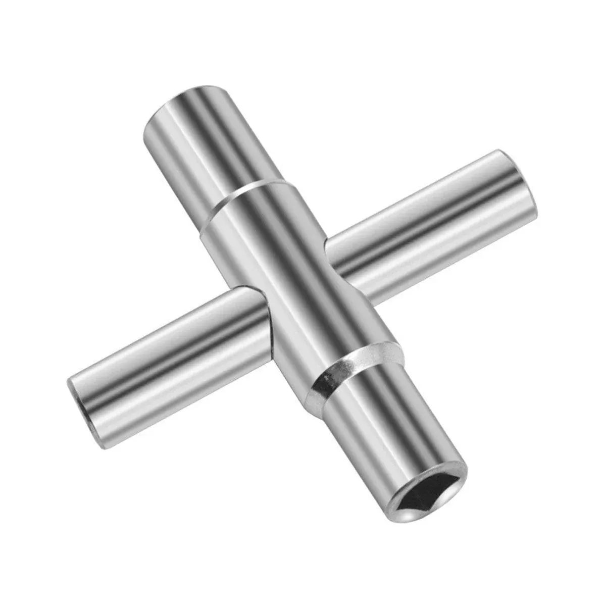 4 in 1 Silver Cross Faucet Wrench Household Bathroom Tool Multipurpose Wrench — image 2